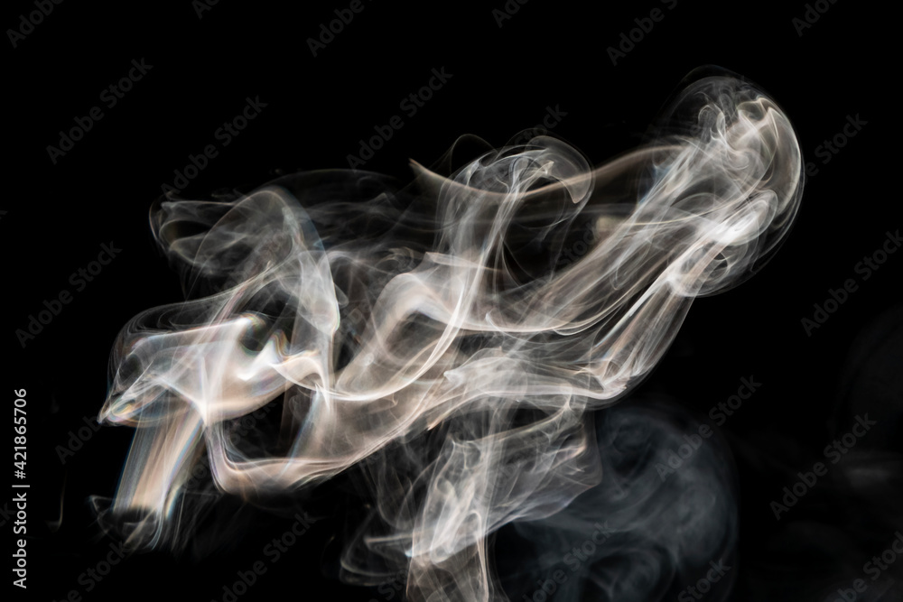Grey smoke abstract texture, isolated effect with dark background Grey smoke abstract texture, isolated effect with dark background