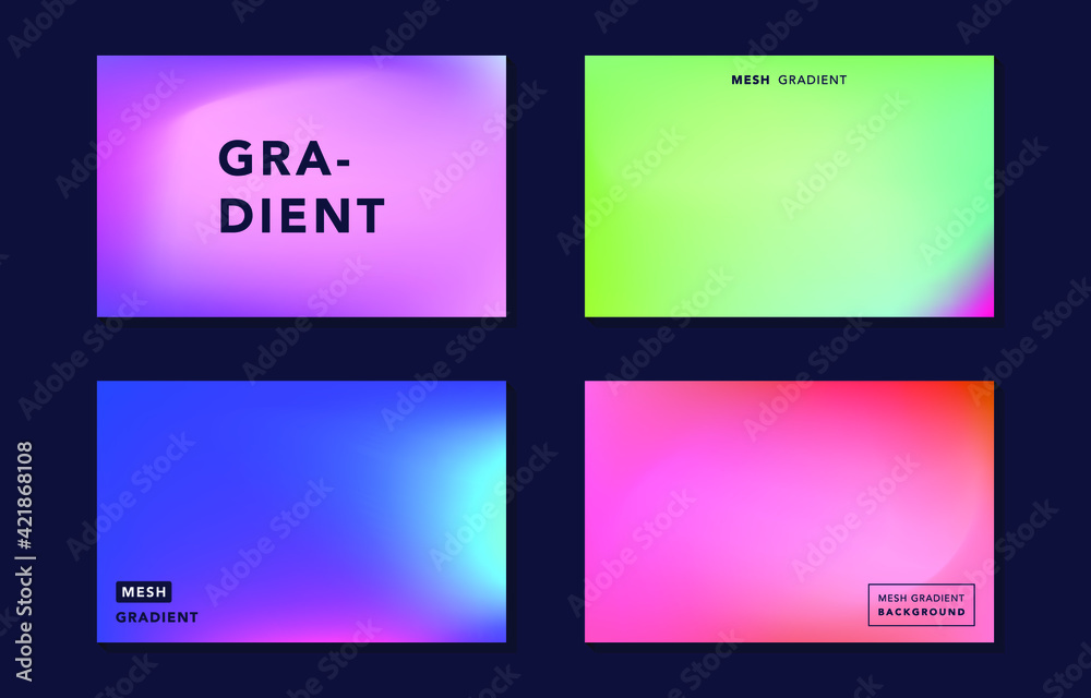 Modern bright mesh gradient vector, digital vibrant colorful background, elegant soft blur texture, dynamic abstract cover, banner, card, flyer, poster design template in yellow, blue, green, purple
