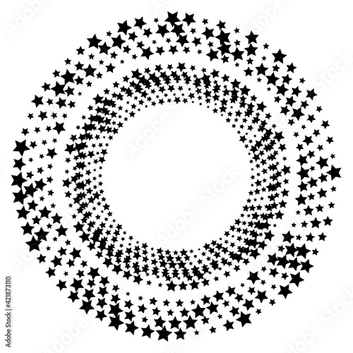 Design elements symbol Editable color halftone frame dot circle pattern on white background. Vector illustration eps 10 frame with black random dots. Round border Icon using halftone circle dots textu