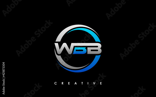 Free Download WBB Letter Initial Logo Design Template Vector Illustration - GFXLoad