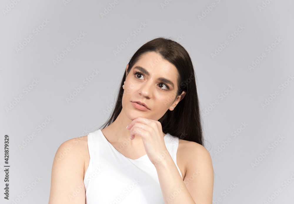 Woman face and body gesture and expression Woman face and body gesture and expression
