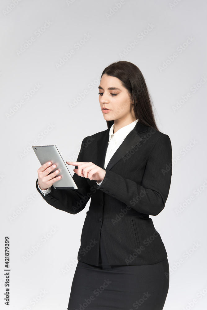 Business woman isolated on white Business woman isolated on white