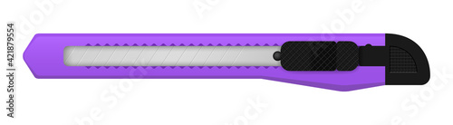 vector purple snap off knife