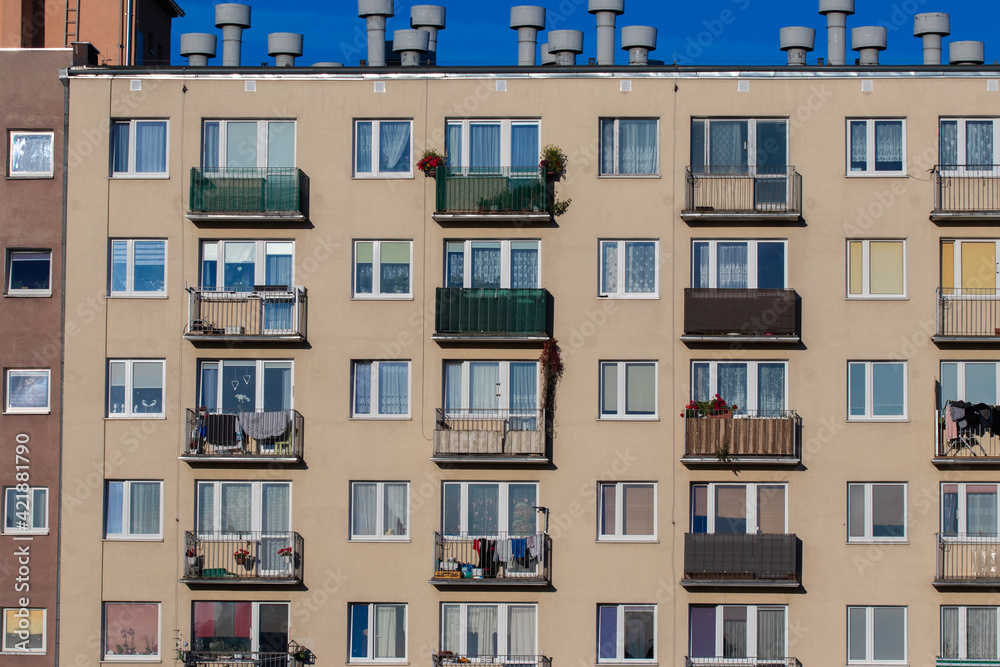 apartment block against the sky in the afternoon
apartment block against the sky in the afternoon