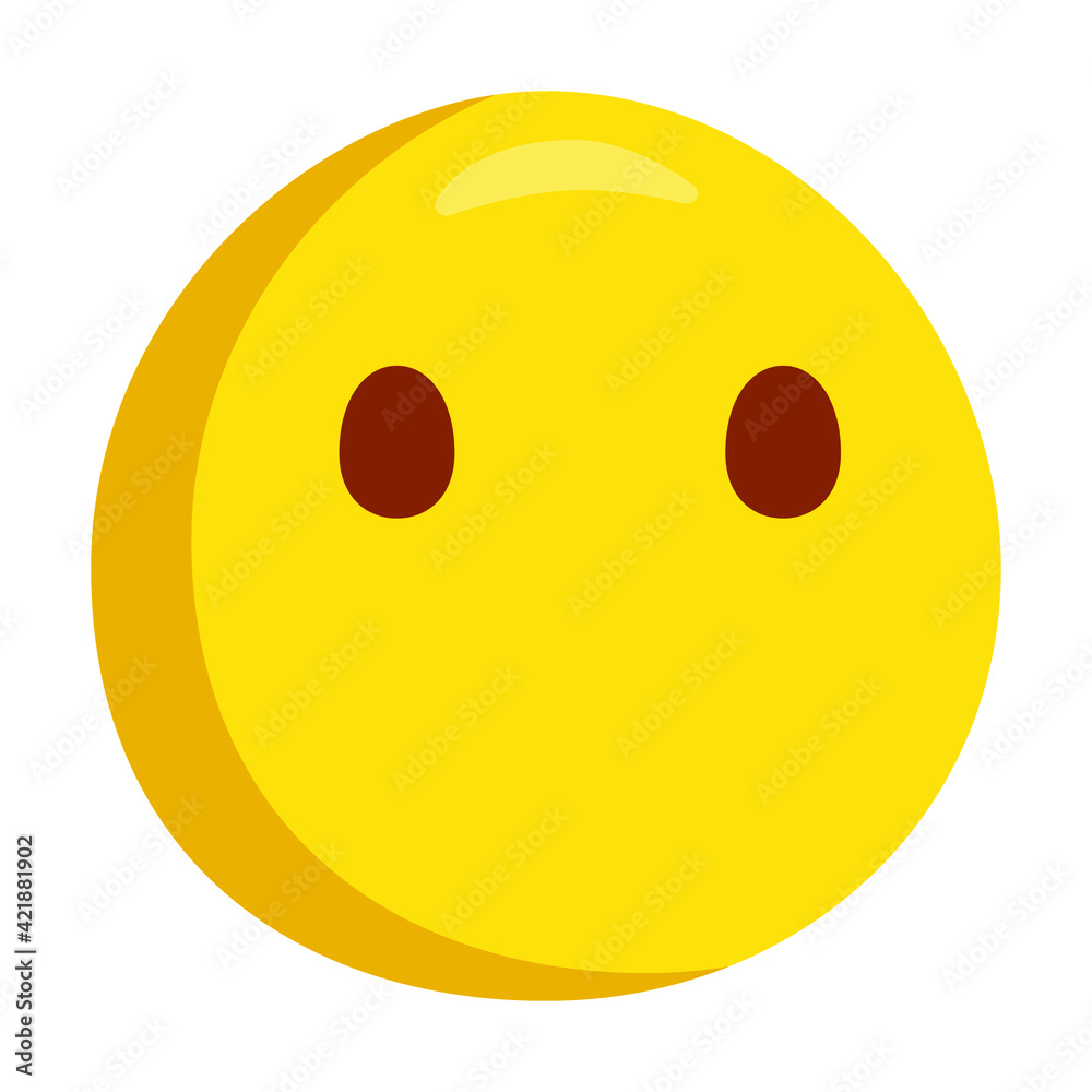 Without Mouth Emoji Icon Illustration. Silence Vector Symbol Emoticon Design Doodle Vector. Without Mouth Emoji Icon Illustration. Silence Vector Symbol Emoticon Design Doodle Vector.