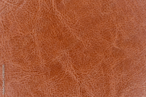 Brown leather book surface. Diary notebook cover texture as a background