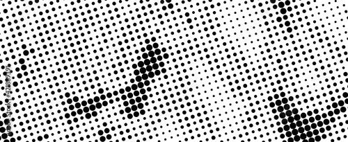 The halftone texture is monochrome. Vector chaotic background