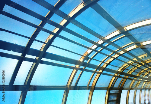 Diagonal urban communications background photo