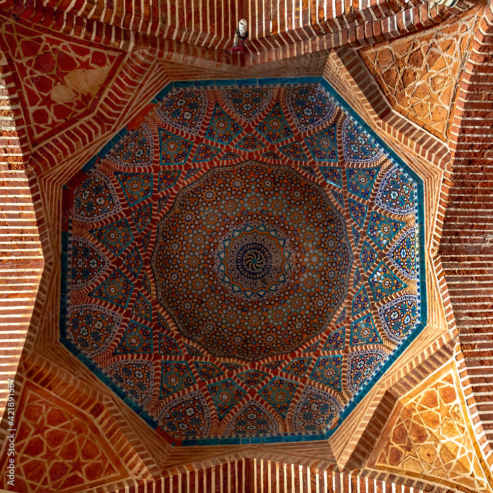 Ceiling of Shahjahan mosque
The Shah Jahan Mosque, also known as the Jamia Masjid of Thatta, is a 17th-century building that serves as the central mosque for the city of Thatta.