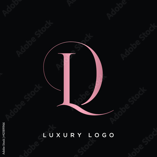 DL letter logo alphabet monogram icon symbol