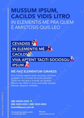 Clean layout template design concept