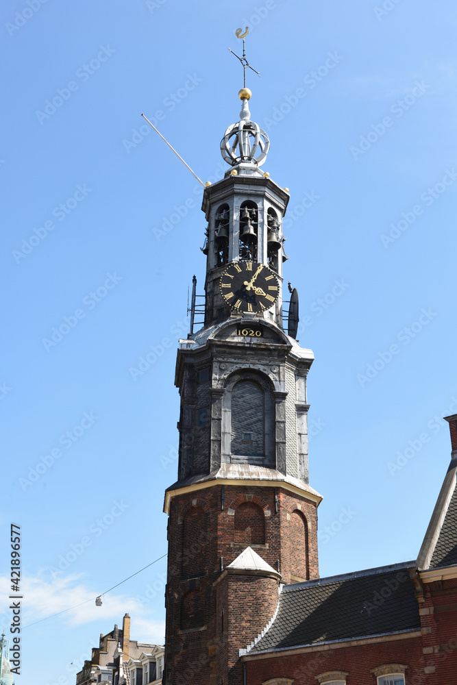 Der Munttoren-Minze Turm in Amsterdam