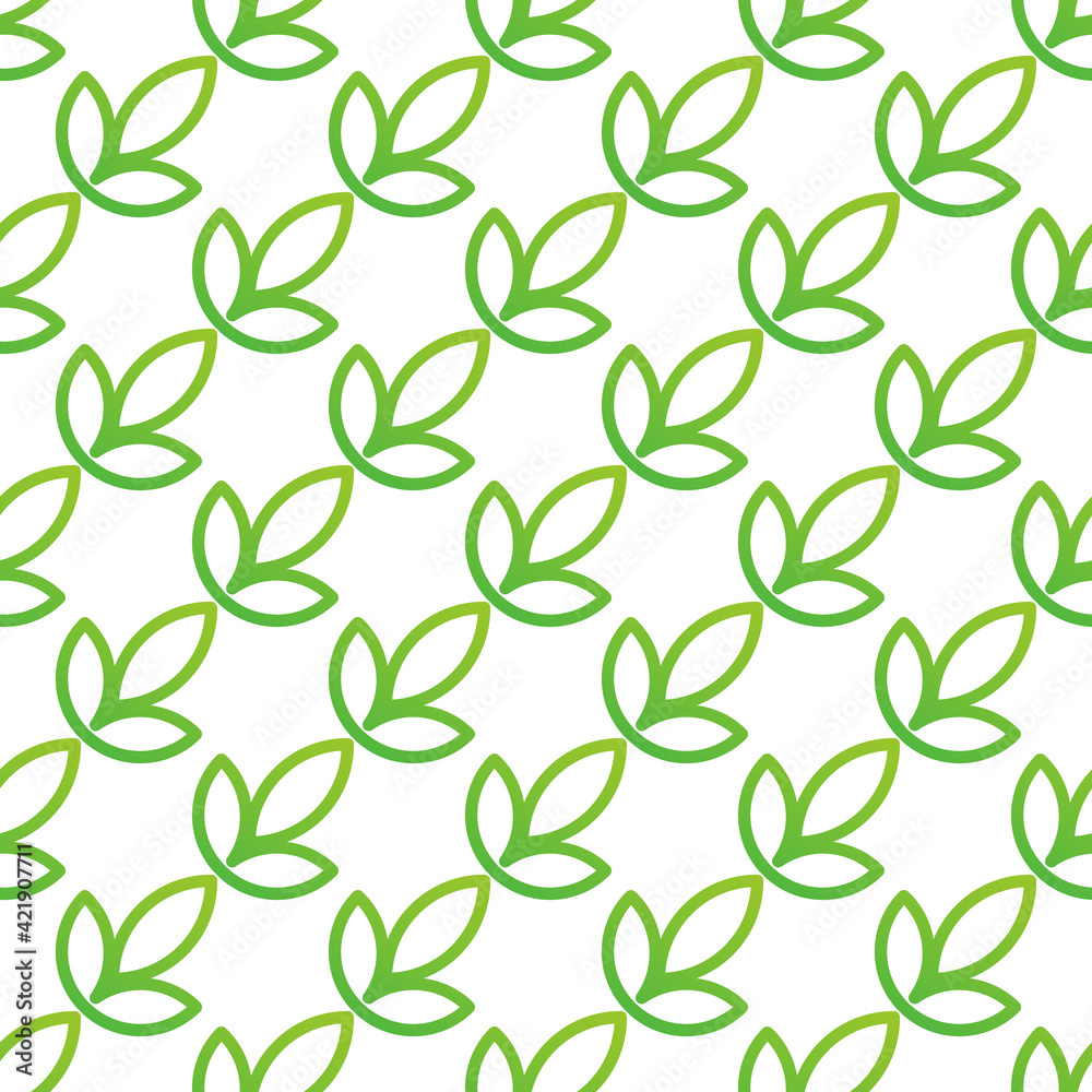 Vector illustration of geometric leaves seamless pattern. Floral organic background. Ornament can be used for gift wrapping paper, pattern fills, web page background,surface textures and fabrics. Vector illustration of geometric leaves seamless pattern. Floral organic background. Ornament can be used for gift wrapping paper, pattern fills, web page background,surface textures and fabrics.