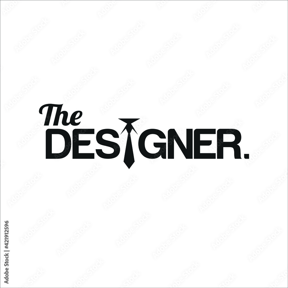 The designer, Logo for a designer or designing company. Creative and vector. The designer, Logo for a designer or designing company. Creative and vector.