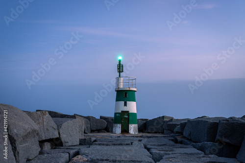 Lighthouse at the dusk  photo