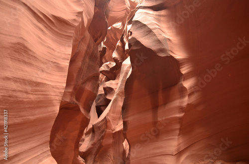 Navajo Reservation with a Red Rock Slot Canyon