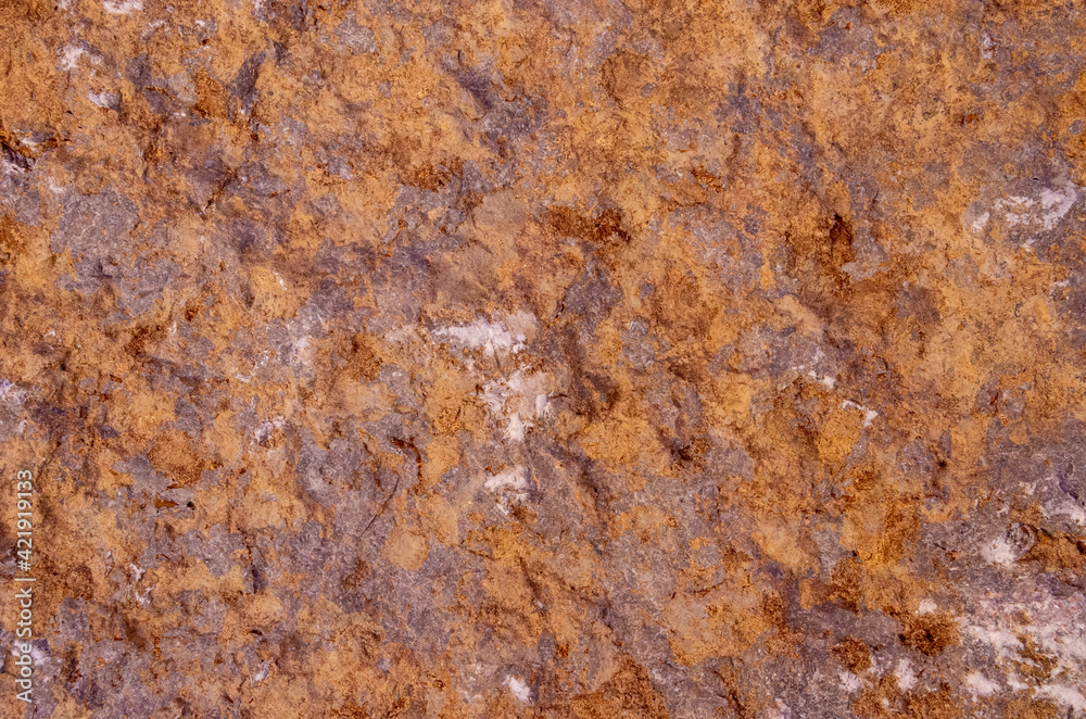 Rough surface of a Jurassic limestone as it is broken in the quarry Rough surface of a Jurassic limestone as it is broken in the quarry