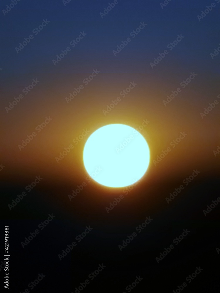 The sun with zoom in
