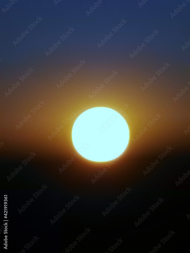 Fototapeta premium The sun with zoom in