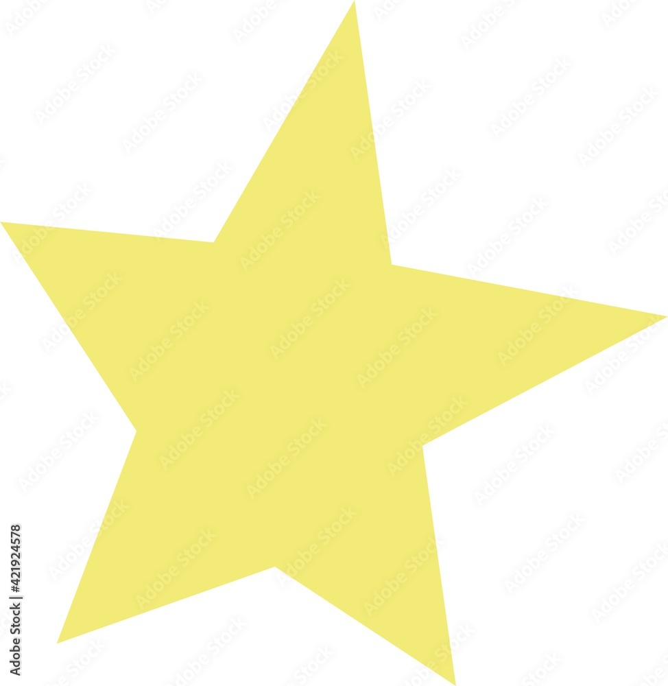 Vector illustration of a yellow star emoticon Vector illustration of a yellow star emoticon