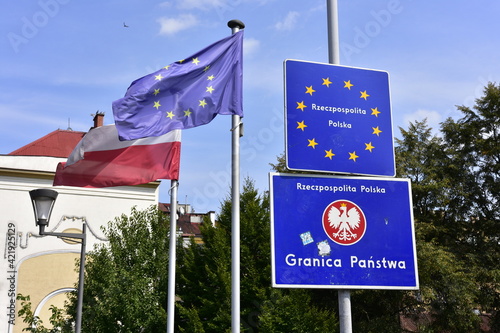 Cieszyn, granica, przejście graniczne Polski z Czechami, photo