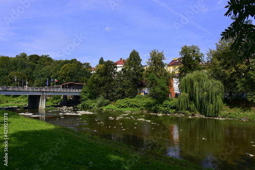 Olza, Cieszyn, granica, rzeka graniczna, Polski z Czechami, Zaolzie © Albin Marciniak