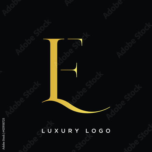 EL letter logo alphabet monogram icon symbol
