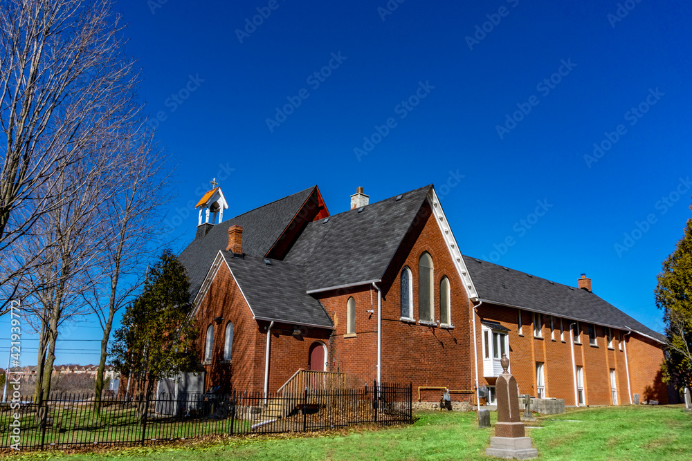 Saint John's Anglican Church located in Markham, Ontario, Canada - constructed in 1846. Saint John's Anglican Church located in Markham, Ontario, Canada - constructed in 1846.