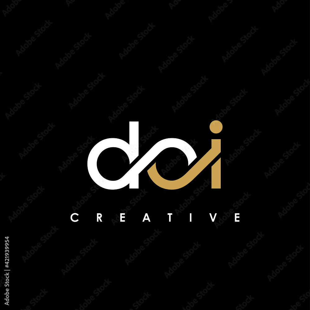 DOI Letter Initial Logo Design Template Vector Illustration