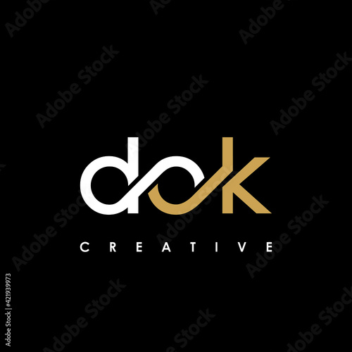 DOK Letter Initial Logo Design Template Vector Illustration