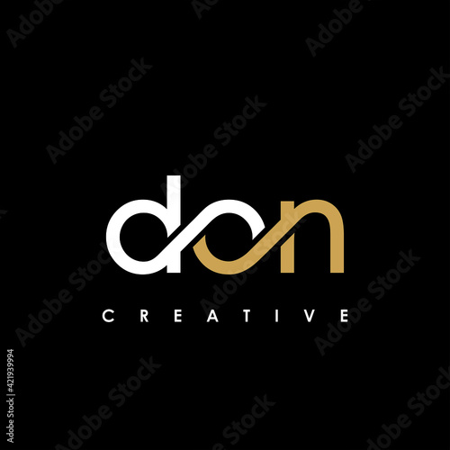 DON Letter Initial Logo Design Template Vector Illustration
