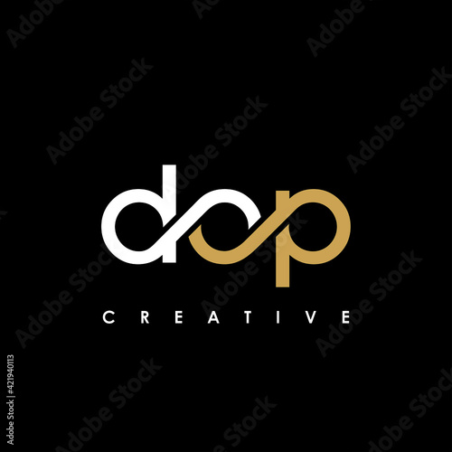 DOP Letter Initial Logo Design Template Vector Illustration