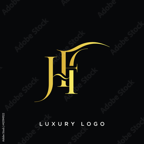 FH letter logo alphabet monogram icon symbol photo