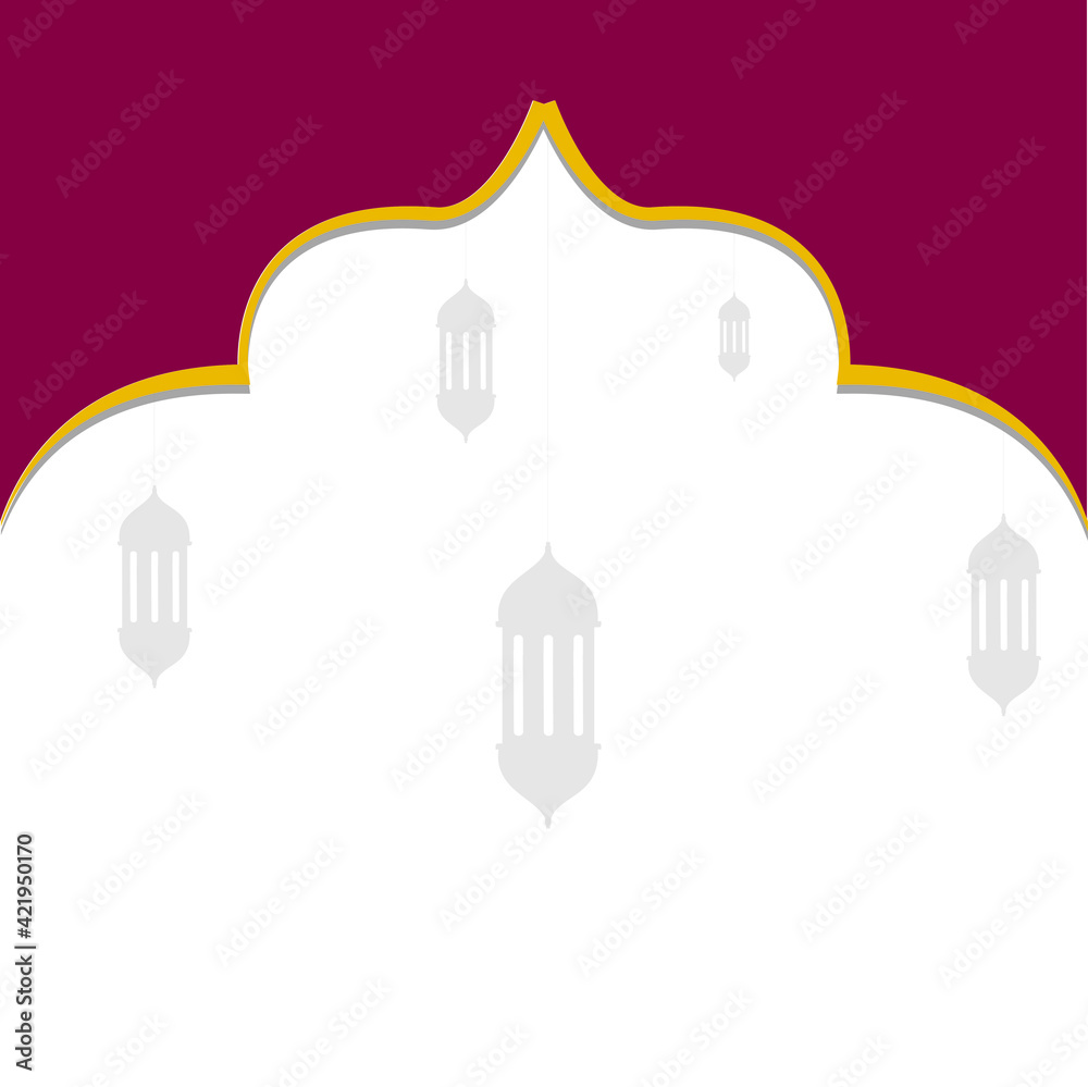 Ramadhan Karem Background Red Gold White Ramadhan Karem Background Red Gold White