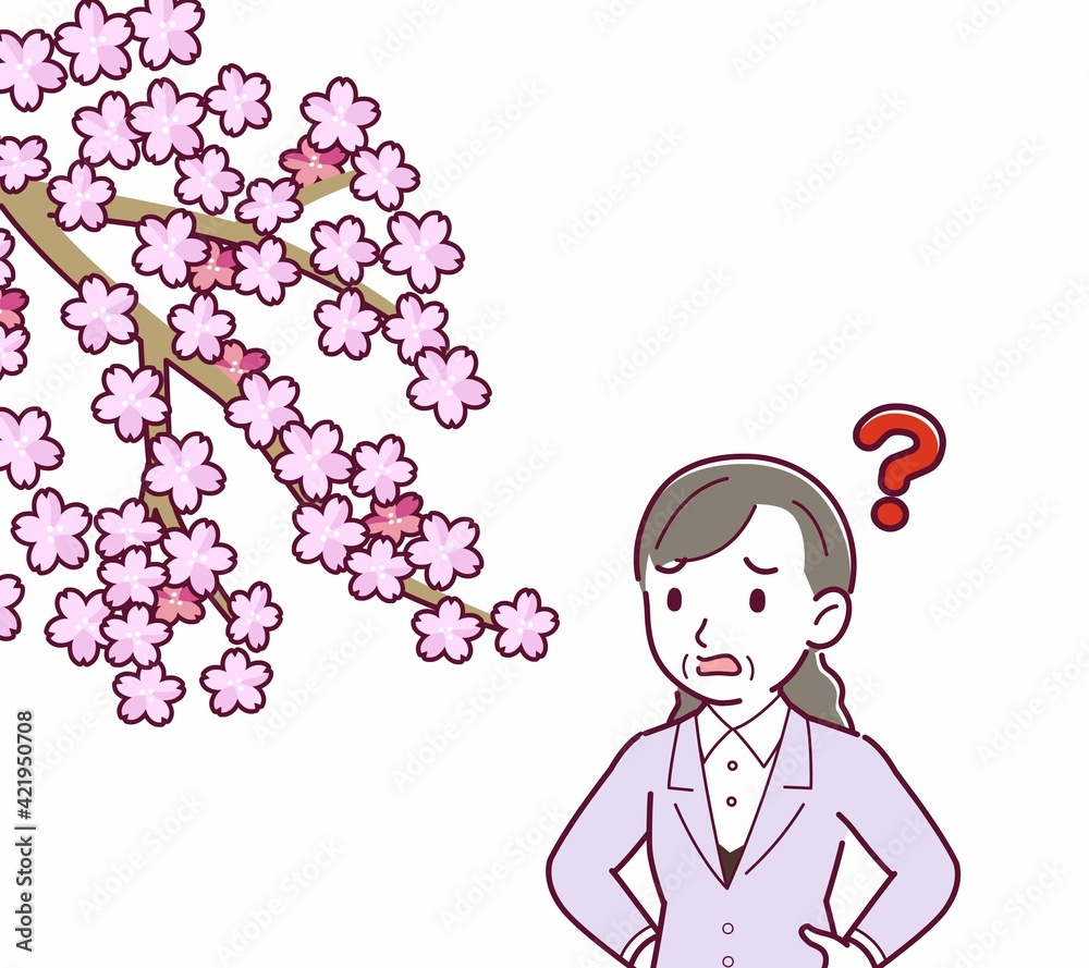 お花見をする人 お花見をする人