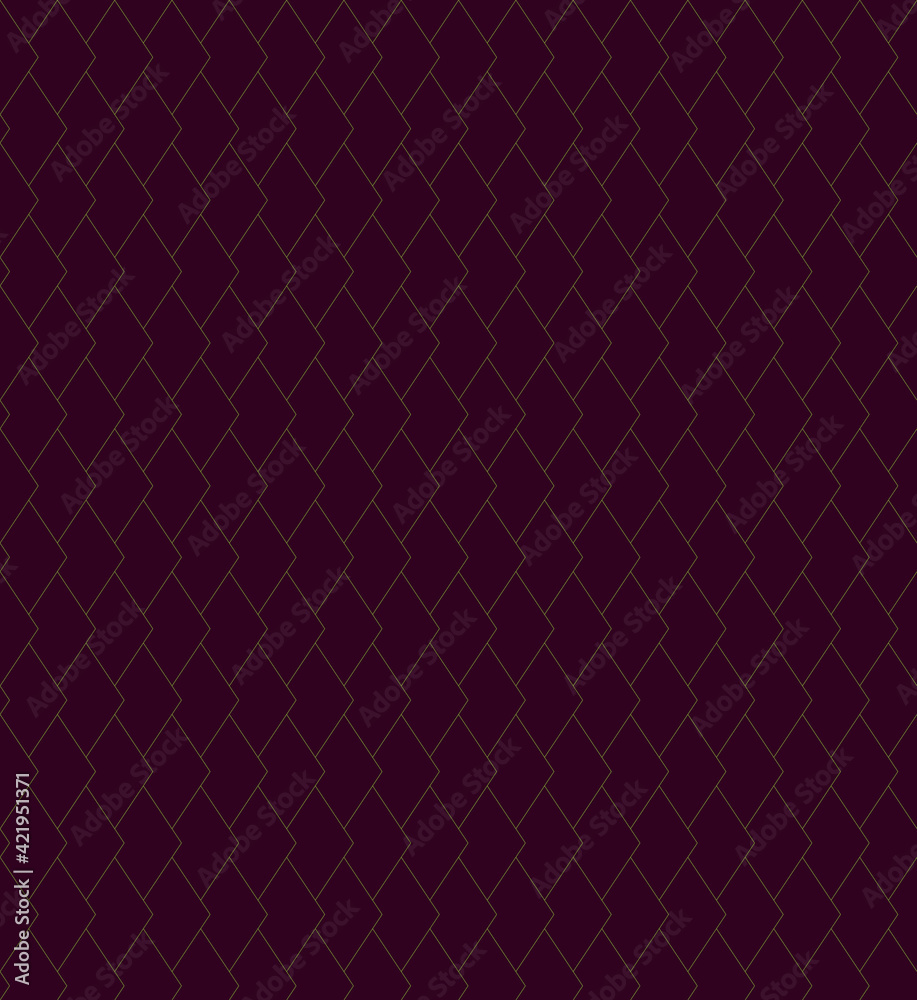 grid structure. vector seamless pattern. simple maroon repetitive background with green lines. fabric swatch. wrapping paper. continuous print. design element for home decor, apparel, textile, cloth