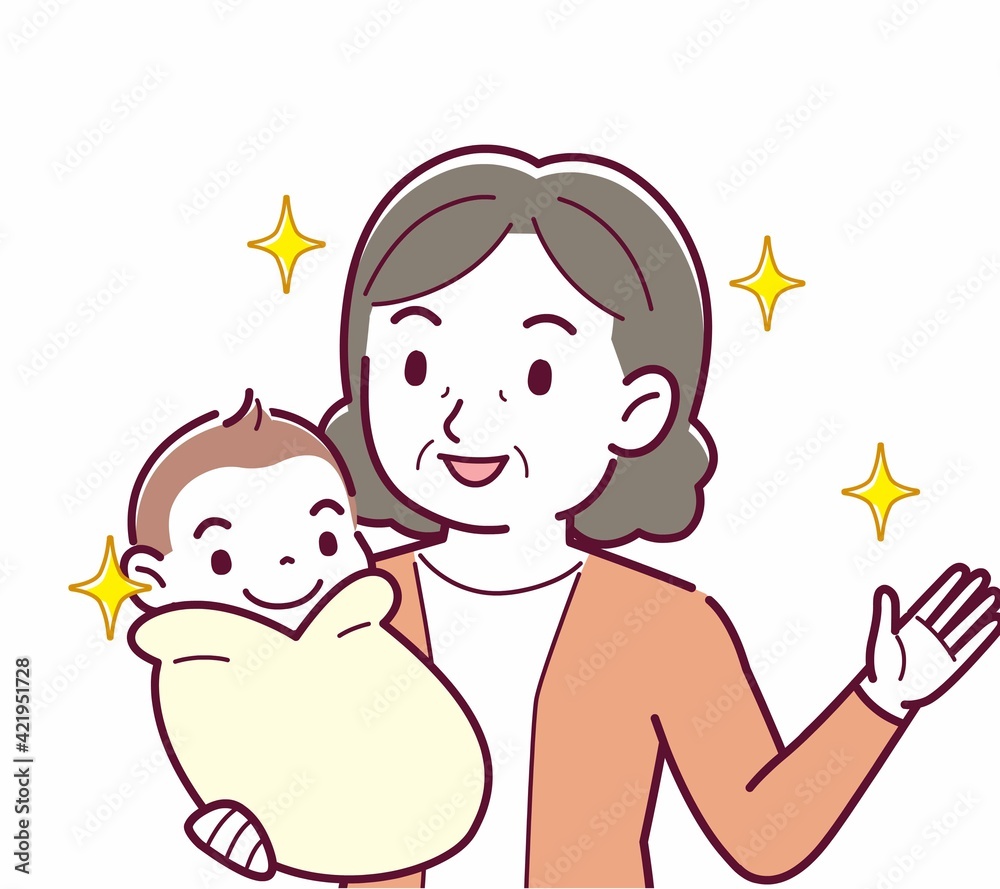 生まれたばかりの赤ちゃんと