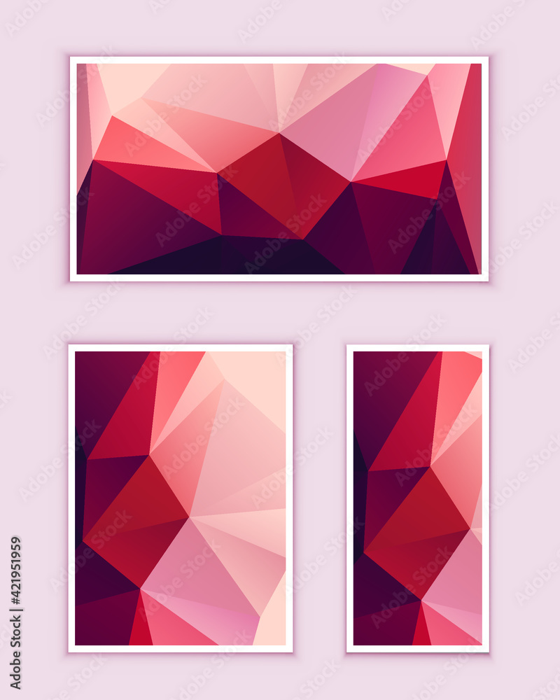 Polygonal Mosaic Background, Low Poly Style, Vector illustration, Business Design Templates