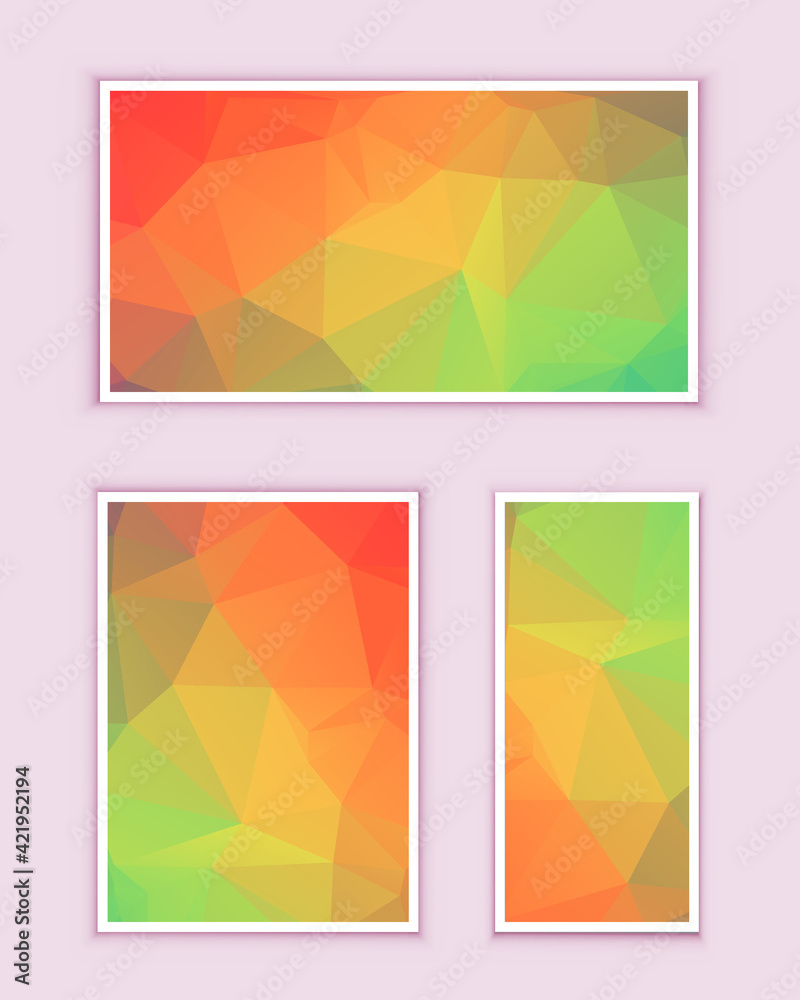 Polygonal Mosaic Background, Low Poly Style, Vector illustration, Business Design Templates