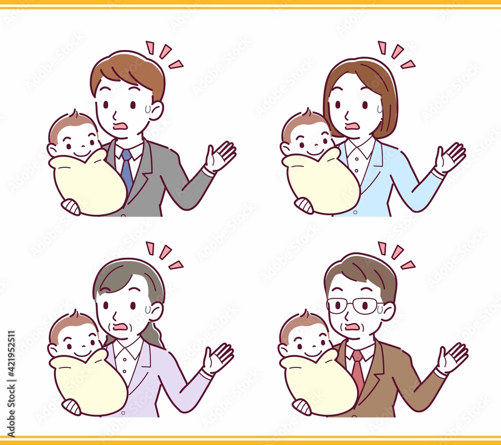 生まれたばかりの赤ちゃんと 生まれたばかりの赤ちゃんと