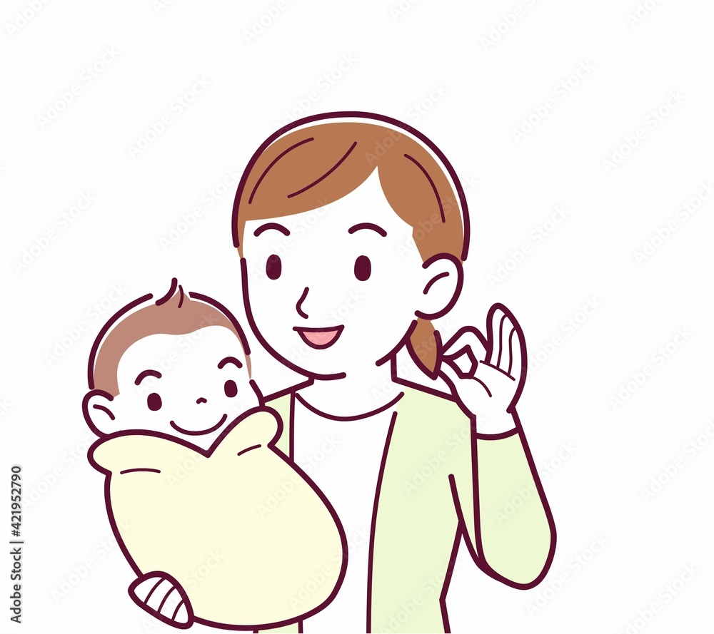 生まれたばかりの赤ちゃんと 生まれたばかりの赤ちゃんと