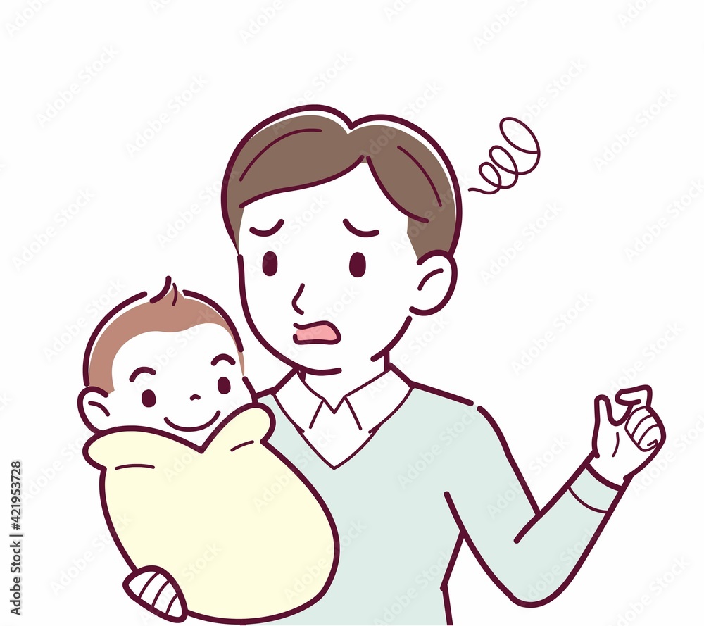 生まれたばかりの赤ちゃんと