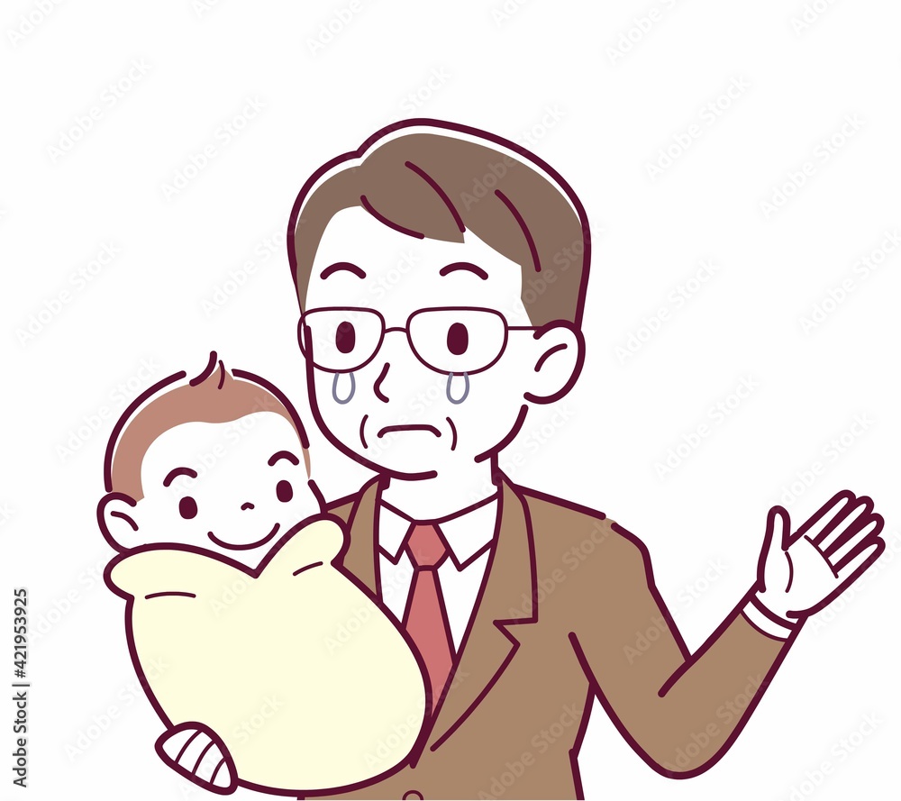 生まれたばかりの赤ちゃんと