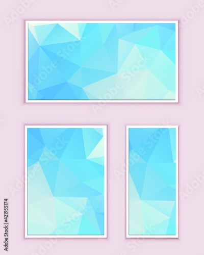 Polygonal Mosaic Background, Low Poly Style, Vector illustration, Business Design Templates