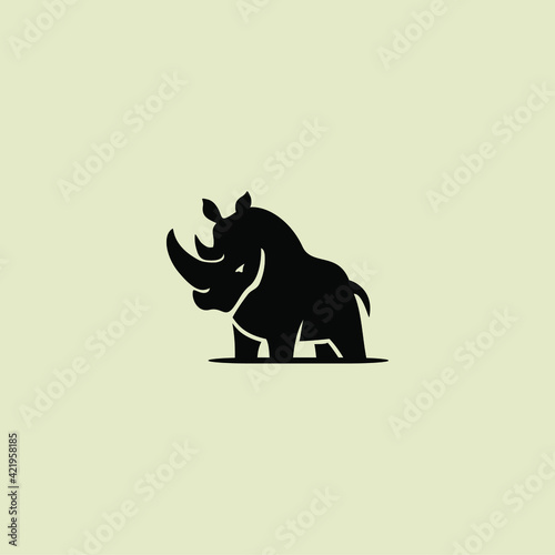A simple and modern rhinoceros icon and logo design.
This logo is ideal for security industry.