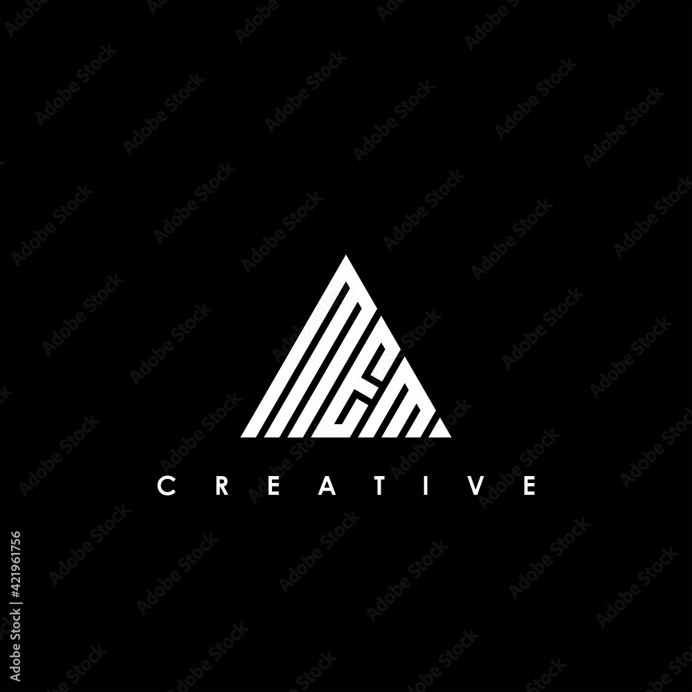 MEM Letter Initial Logo Design Template Vector Illustration MEM Letter Initial Logo Design Template Vector Illustration