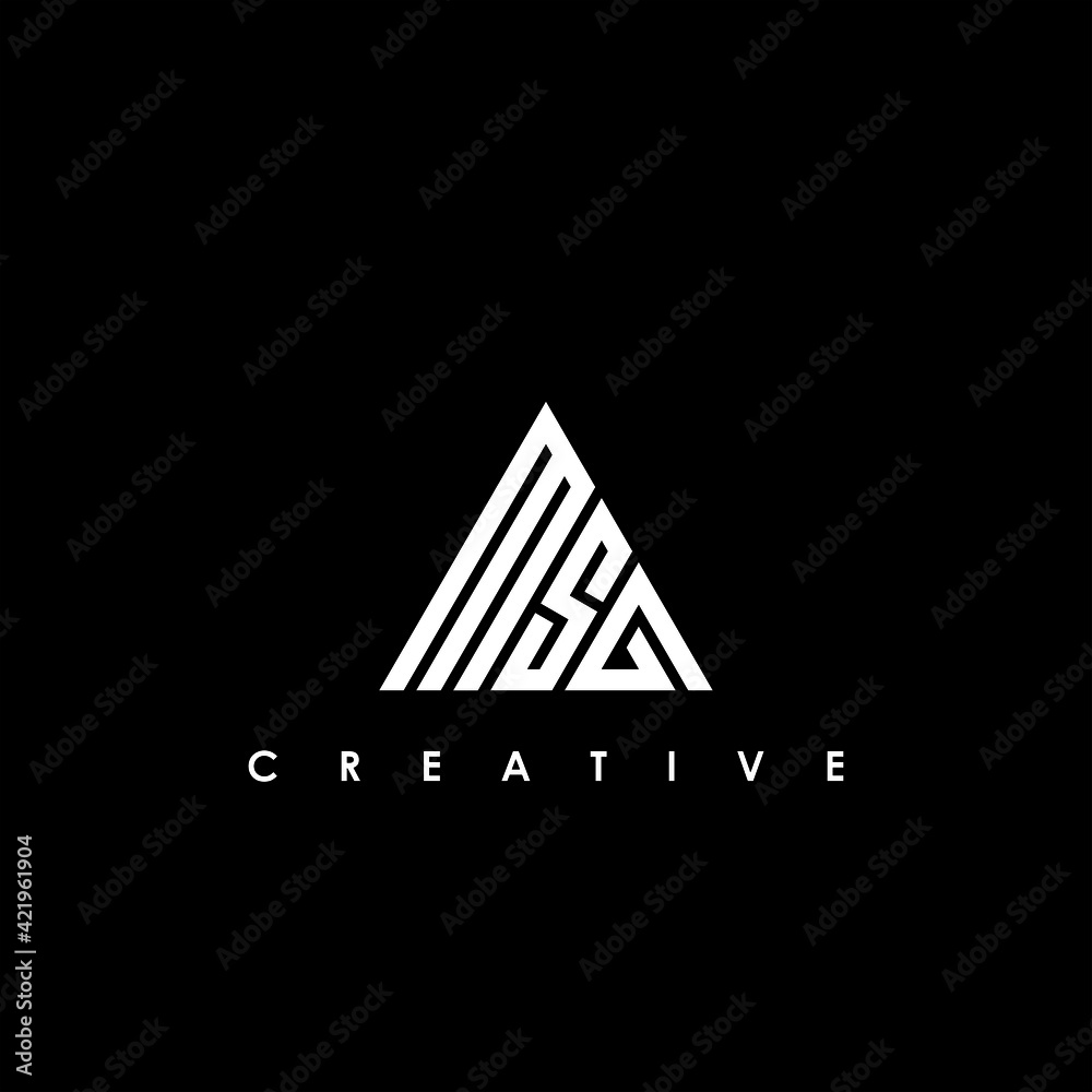 MSG Letter Initial Logo Design Template Vector Illustration MSG Letter Initial Logo Design Template Vector Illustration