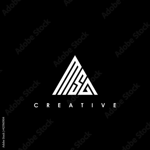 MSG Letter Initial Logo Design Template Vector Illustration