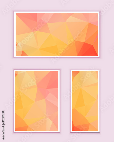 Polygonal Mosaic Background, Low Poly Style, Vector illustration, Business Design Templates