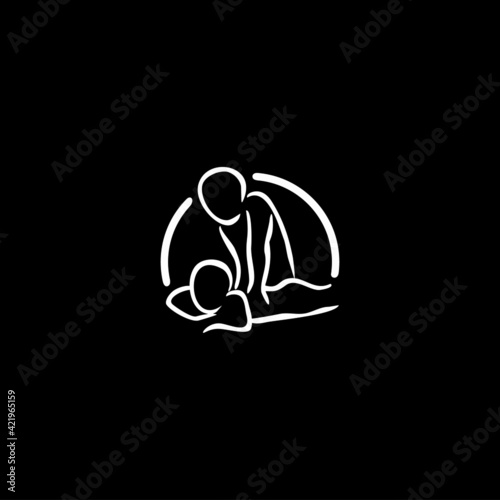 Body Spa Centre icon, massage parlour, spa, relax, 
rejenuvate, essential oil, vector illustration
